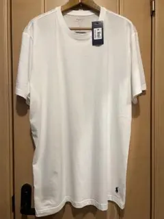 【新品未使用】Poro Ralph Lauren メンズ 白TシャツLサイズ