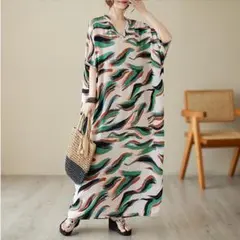 【新品】大きいサイズ ロング　ワンピース　ゆったり　春夏 秋 新品 半袖