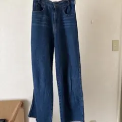 ハイウェストワイドレッグデニム