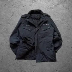 中綿ブルゾン ダブルジップ ミリタリー ギミック y2k グランジ アーカイブ