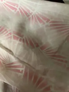 (15)新品未使用の羽織の裏地　とき布扇柄 生地 ピンク系 ハンドメイド素材