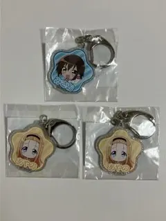 らき☆すた　くじクリフ　アクリルキーホルダー 日下部みさお & 峰岸あやの　3点