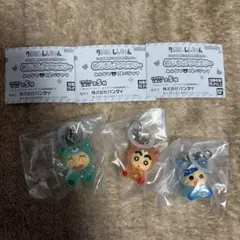 クレヨンしんちゃん みんなでくまパジャマ めじるしアクセサリー 5体