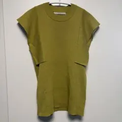 KBF ノースリーブ ニット オリーブ