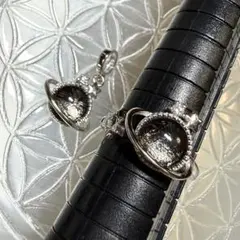 【1セットのみ】惑星＆星モチーフのリングとペンダントトップのセット✨️フリーサイズ