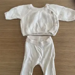 H&M 薄手のニットとズボンのセット 0-1M 新生児用