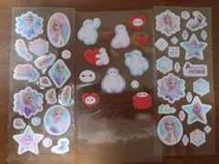 ディズニー　アナと雪の女王 ベイマックス　ふわふわシール