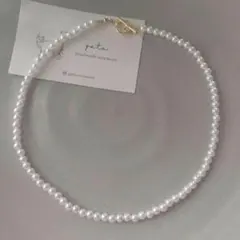 限定2点 マンテル パールネックレス ビーズアクセサリー 韓国 ハンドメイド