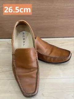 REGAL 26.5cmブラウン レザー スリッポン
