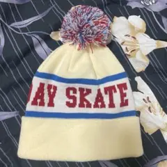 WEGO ポンポンニットキャップ ニット帽