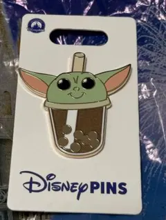 海外ディズニー グローグー タピオカ　ピンバッジ スターウォーズ