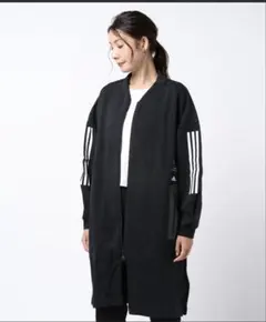 adidas WIDフリースロングジャケット ブラックジャージ
