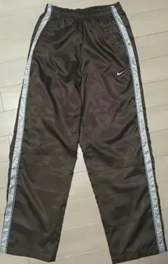 希少カラー　NIKE ナイキ パンツ M 茶色　サイドライン Y2K　ブラウン