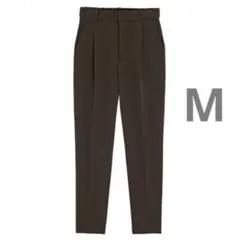 GU ストレッチテーパードパンツ￼ ブラウン M