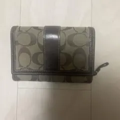 Coach 二つ折り財布 ベージュ/ブラウン