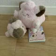 ポケモンセンターオリジナル ぶるぶる…むぎゅ！ぬいぐるみ ピィ&ピッピのサムネイル