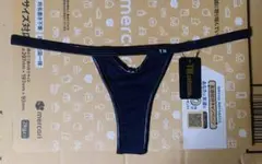 TM　超極小　玉はみ出しTバック　サイズМ　ブラック