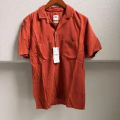 新品タグ付 ZARA オレンジ 開襟シャツ Sサイズ