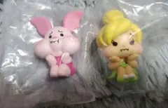 ディズニー　すねてマス ティンカーベル ピグレット　ガチャガチャ　フィギュア