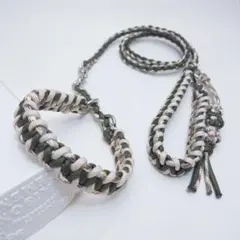 パラコードカフェリードS&ハーフチョークXSセット90(25-30cm)