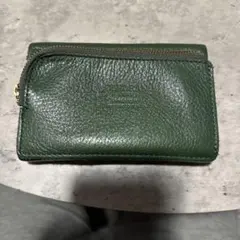 CLEDRAN クレドラン レザー 三つ折り財布 グリーンのサムネイル