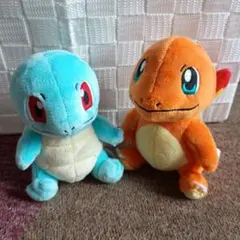 希少】ポケモン ヒトカゲ ゼニガメ ぬいぐるみ ヴィンテージ 1997年製