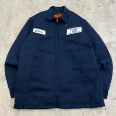 抹*茶様 USA製　レッドキャップ　キルティング　ワークジャケット　古着　ネイビ