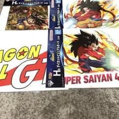 一番くじ　ドラゴンボールGT H賞　I賞　ダイカットビジュアルボード4枚セット