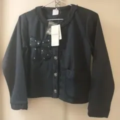 axes femme kids　ネイビー　140cm　カーデガン　リボン柄