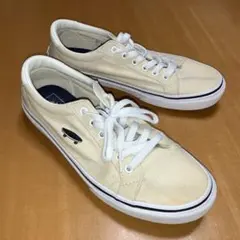 VANS スニーカー　ベージュ　スケートボードロゴ　26㎝