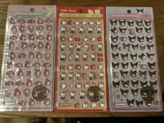 【正規品】ボンボンドロップシールミニ　サンリオ3枚セット