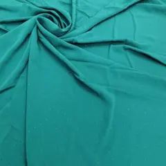 高級生地・サテン系の生地・ドット刺繍・グリーン・幅90 × 190