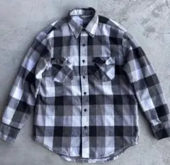 RRL 白×黒 プリントネルシャツ M - メルカリ
