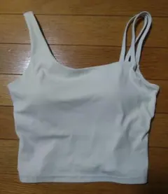 ホワイト タンクトップ ヨガウェア