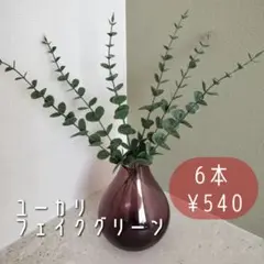 【再販】ユーカリ フェイクグリーン 6本セット ¥540のサムネイル