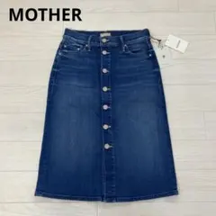 MOTHER　マザー デニムタイトスカート ひざ丈のサムネイル