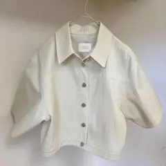 訳あり sheller シェリエ ウール 2way ステッチ ペプラム トップス