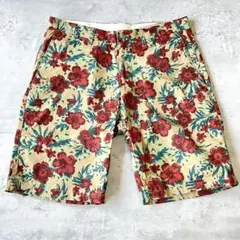 ジャーナルスタンダード ボタニカル柄 ハーフパンツ ハイビスカス 総柄 Mのサムネイル
