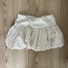 ドット　水玉　バルーンスカート　レイヤード　ウィッシュコア