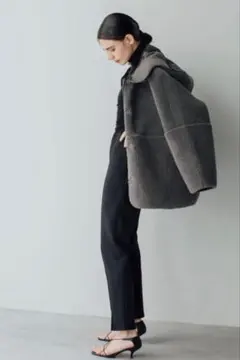 新品タグ付き　ella_selectshop boa coat グレー