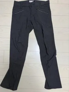 OAKLEYブラックxドット織柄、立体構造ゴルフパンツ32インチ