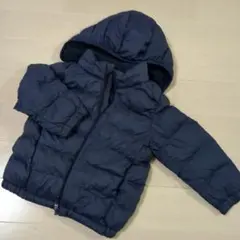 ユニクロ　ネイビー ダウンコート ウォームパデッドウォッシャブルパーカ 100