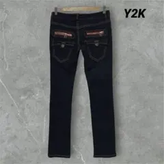 y2k archive gimmick デニムパンツ　ストレッチ　ギャルのサムネイル