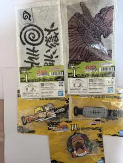一番くじ NARUTO H賞 ラバーアソート I賞 ジャガードミニタオル セット