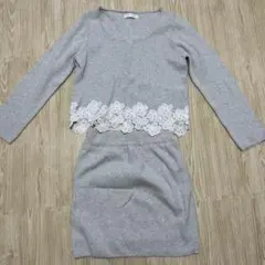 CECIL McBEE グレー レースセットアップ