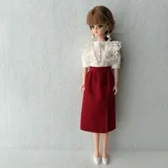 No.479 ジェニーちゃん服　ハンドメイド　ワンピース　ピアス
