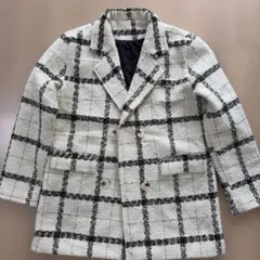 クレージュ タグ付きヴィンテージウールジャケット チェック 9号 タグ 