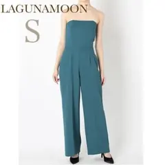 ラグナムーン LADYアシンメトリービスチェワイドパンツ ドレス サロペットのサムネイル