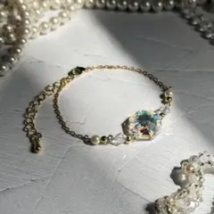 №54スワロフスキー ブレスレット クリスタル ゴールド ステンレス K18GP