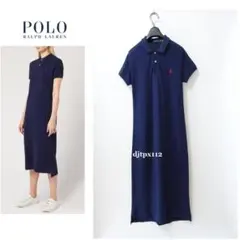 美品*POLO RALPH LAUREN*定番ポロシャツ ロング ワンピース*M
